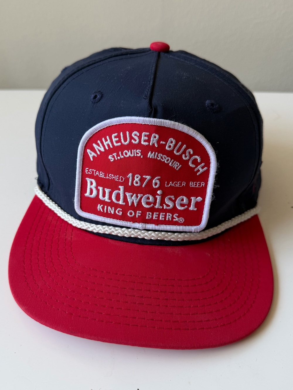 Budweiser Red and Navy Logo Cap